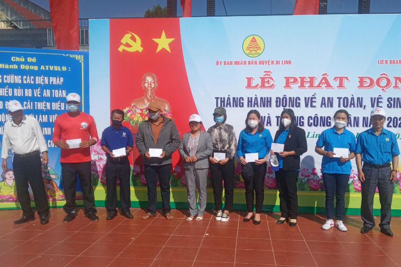 Di Linh: Phát động "Tháng Công nhân" và hưởng ứng "Tháng hành động về An toàn, vệ sinh lao động" năm 2022