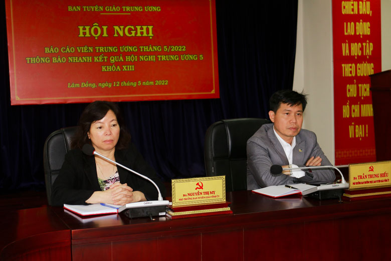 Hội nghị Báo cáo viên Trung ương tháng 5/2022