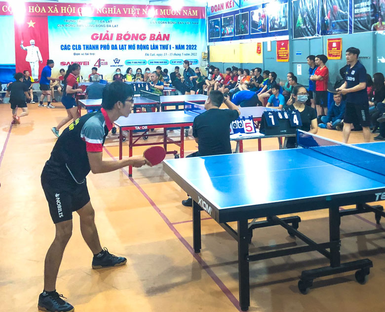 Đà Lạt: Hơn 200 tay vợt tham gia Giải bóng bàn các CLB mở rộng