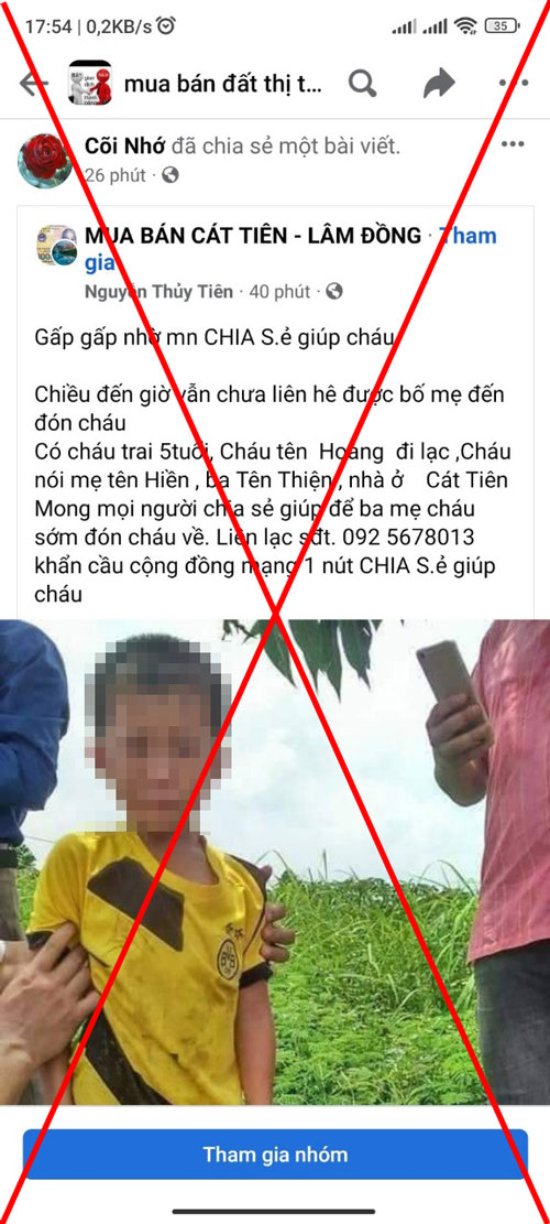 Cát Tiên: Cảnh báo thông tin giả gây hoang mang dư luận xã hội