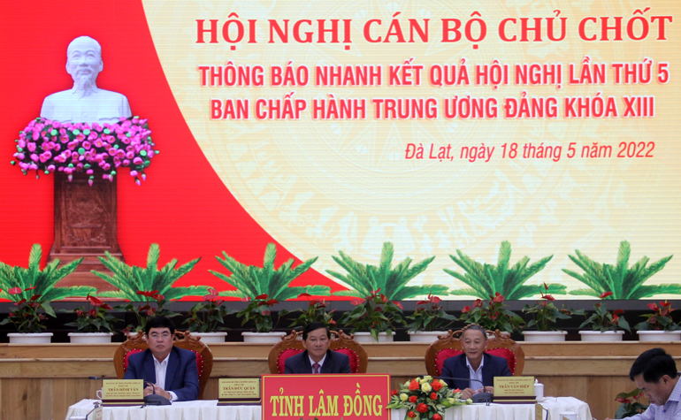 Thông báo nhanh kết quả Hội nghị Trung ương 5, khóa XIII