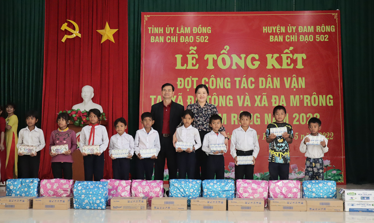 Ban Chỉ đạo 502 tổng kết đợt dân vận tập tung tại Đam Rông