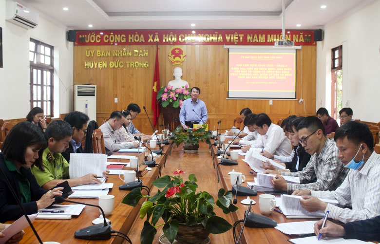 Lãnh đạo tỉnh làm việc với UBND huyện Đức Trọng