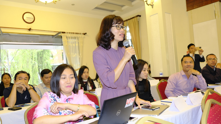 Các học viên được cập nhật các chuyên đề và tham gia thảo luận nhiều nội dung quan trọng liên quan đến quyền con người