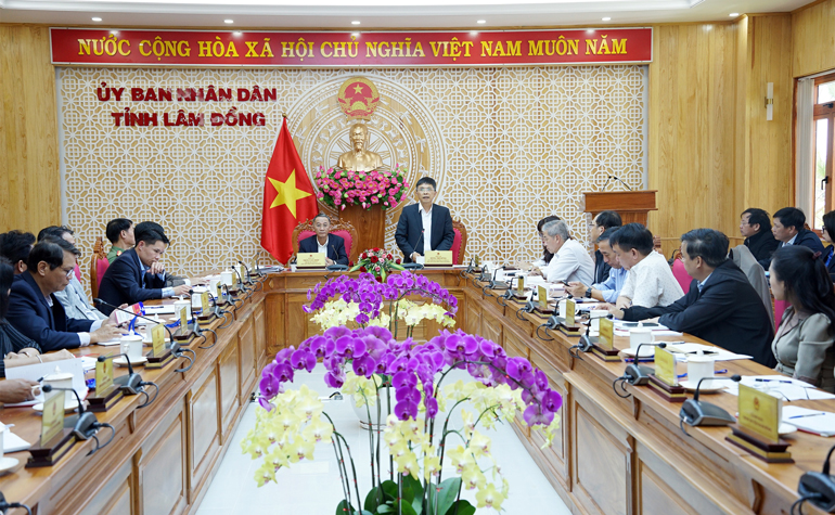 Trưởng Ban chỉ đạo Kỳ thi tốt nghiệp THPT, Phó Chủ tịch UBND tỉnh Lâm Đồng Đặng Trí Dũng phát biểu