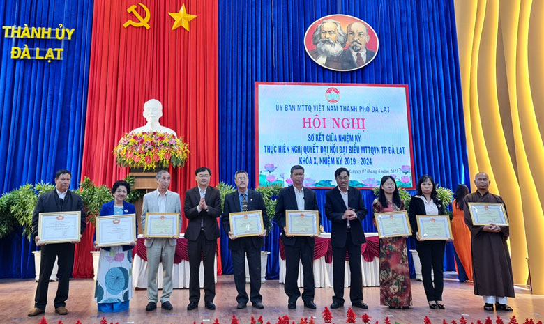 Ủy ban MTTQ Việt Nam TP Đà Lạt thực hiện đạt 13/15 chỉ tiêu chỉ trong nửa nhiệm kỳ