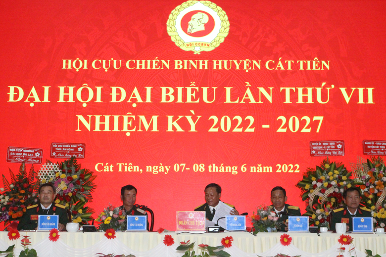 Đại hội đại biểu Hội CCB huyện Cát Tiên lần thứ VII thành công tốt đẹp