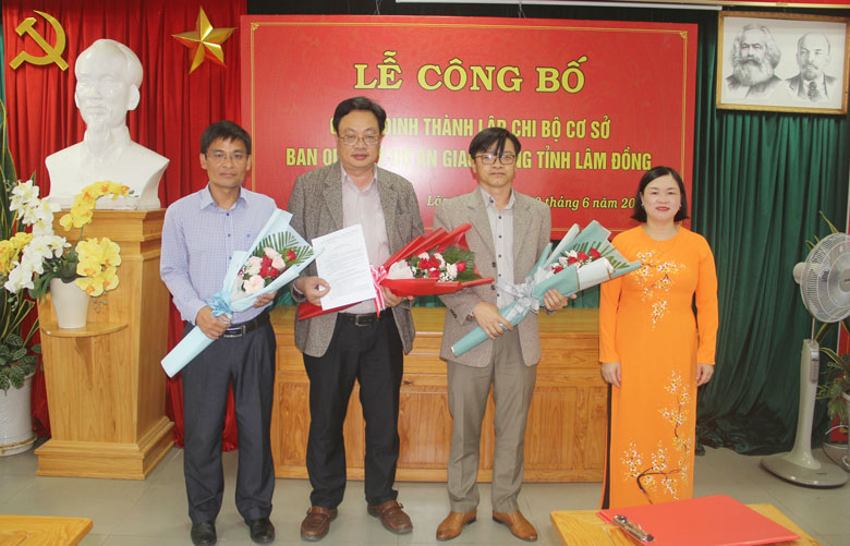 Thành lập Chi bộ cơ sở Ban Quản lý dự án giao thông tỉnh
