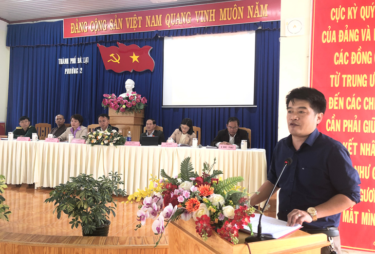 Đại diện lãnh đạo phường và thành phố Đà Lạt tiếp thu, giải trình các ý kiến cử tri thuộc thẩm quyền