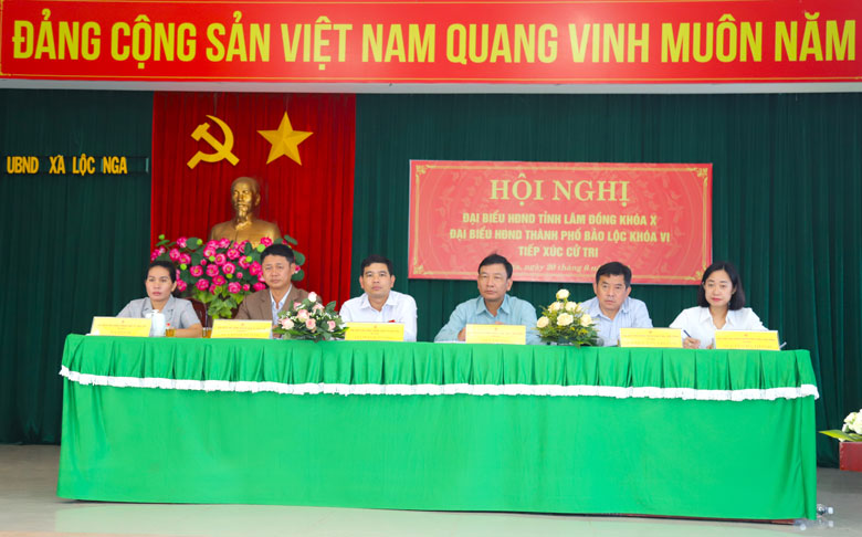 Đại biểu HĐND tỉnh Lâm Đồng khóa X tiếp xúc cử tri tại TP Bảo Lộc