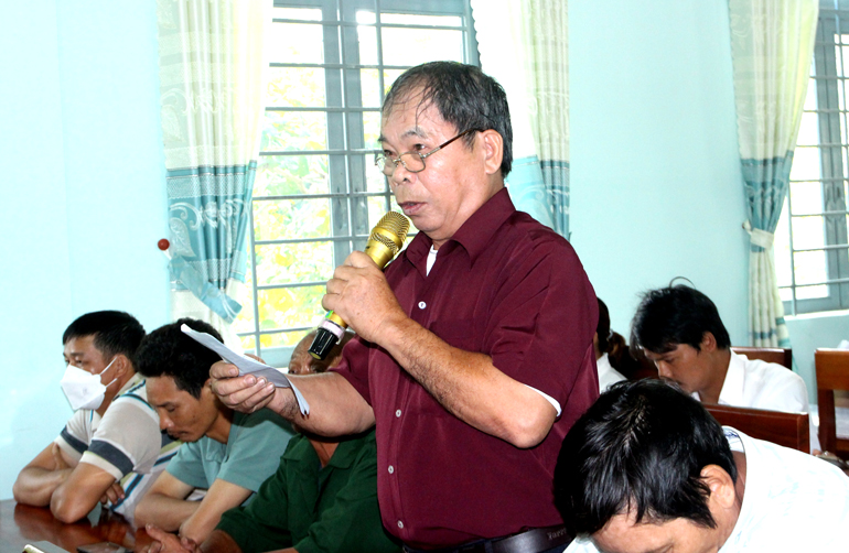 Cử tri xã Phước Cát 2 kiến nghị ý kiến