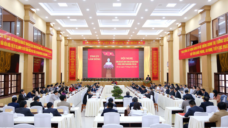 Thành lập Ban Chỉ đạo phòng chống tham nhũng, tiêu cực tỉnh Lâm Đồng