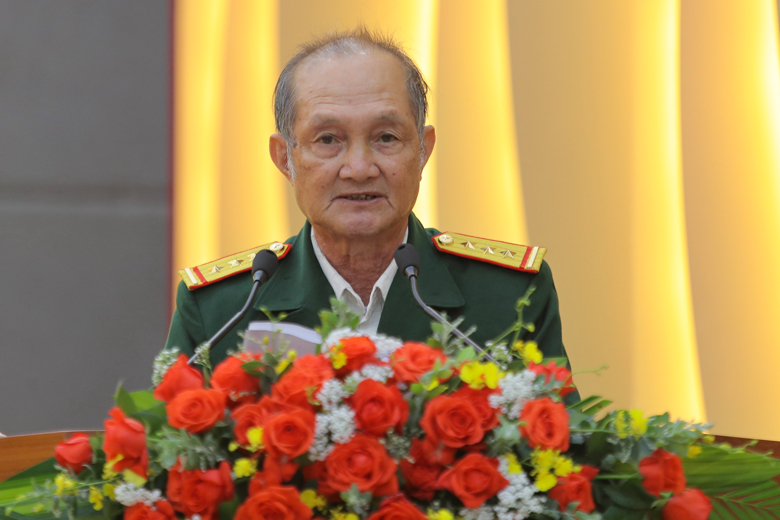 Ông Nguyễn Văn Khôi, đại diện người có công với cách mạng phát biểu