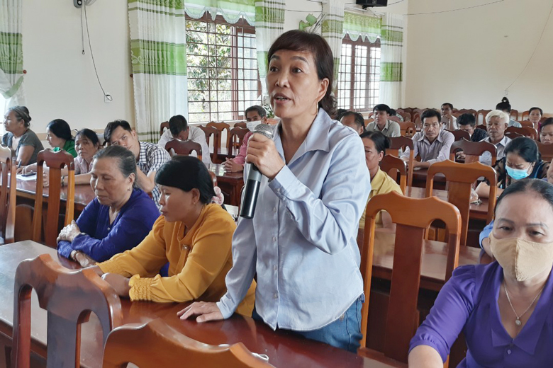 Các cử tri tham gia phát biểu ý kiến