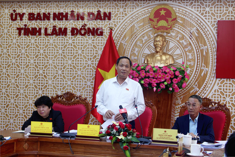 Đoàn Giám sát Quốc hội làm việc với UBND tỉnh Lâm Đồng về việc thực hành tiết kiệm, chống lãng phí