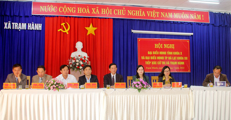 Bí thư Tỉnh ủy Trần Đức Quận tiếp xúc cử tri xã Trạm Hành, TP. Đà Lạt