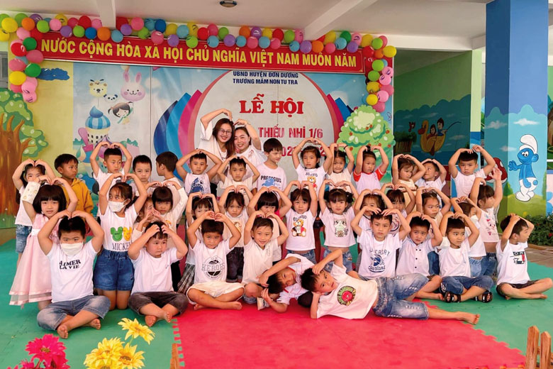 Trường Mầm non Tu Tra - điểm sáng về chất lượng giáo dục mầm non