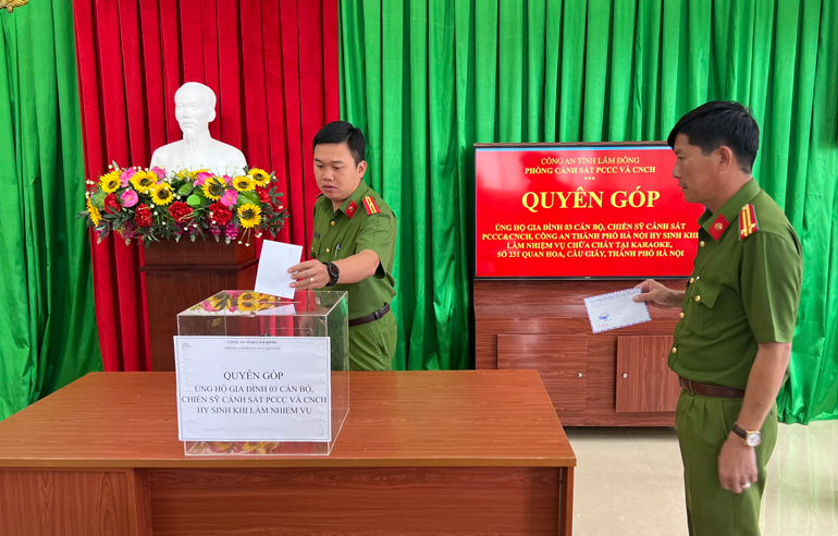 Phát động học tập tấm gương của 3 chiến sỹ hy sinh khi làm nhiệm vụ chữa cháy