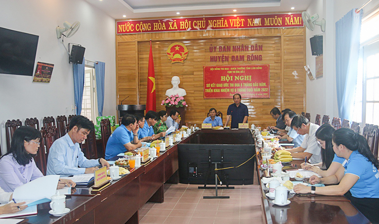 Cụm thi đua số 2 sơ kết giao ước thi đua và giao lưu thể thao