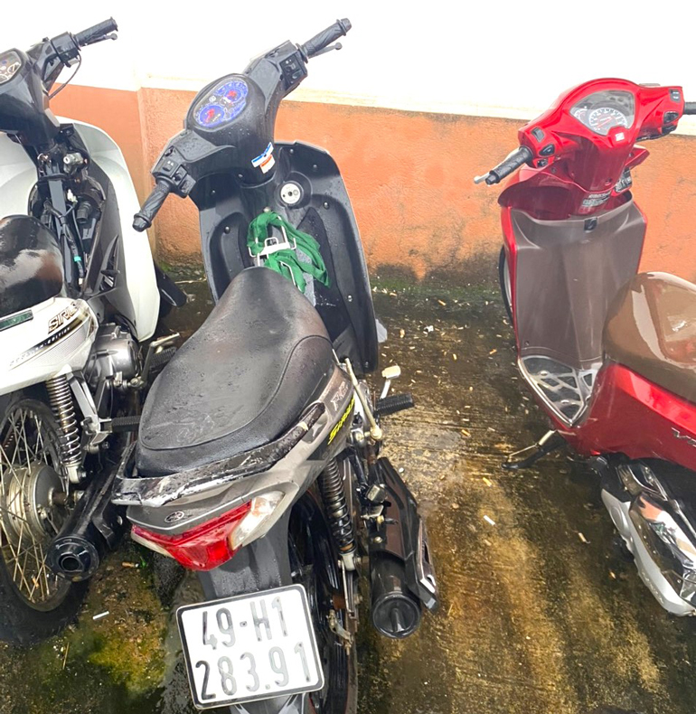 Tang vật các vụ trộm cắp được Công an TP Bảo Lộc thu hồi