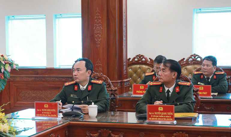 Lãnh đạo Công an tỉnh