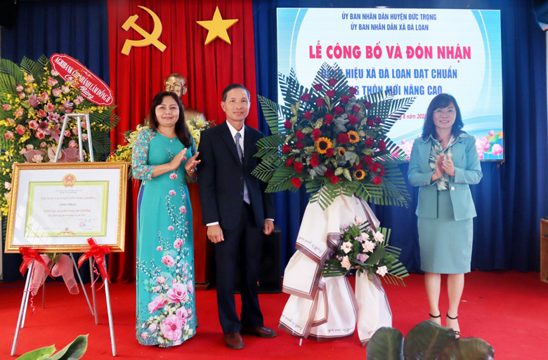 Đức Trọng: Đà Loan đón nhận bằng công nhận xã đạt chuẩn nông thôn mới nâng cao