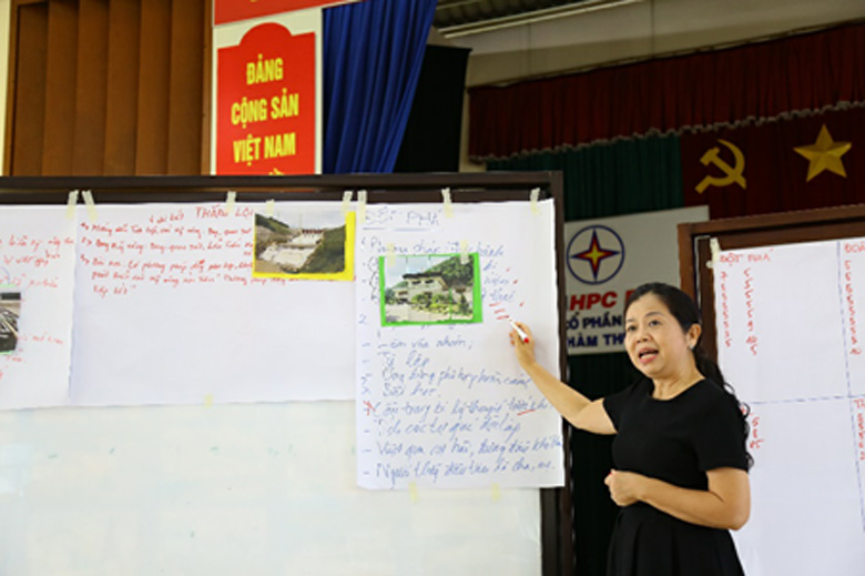 Tiến sĩ Lê Quỳnh Chi hướng dẫn tạo ý tưởng để xây dựng một bài giảng