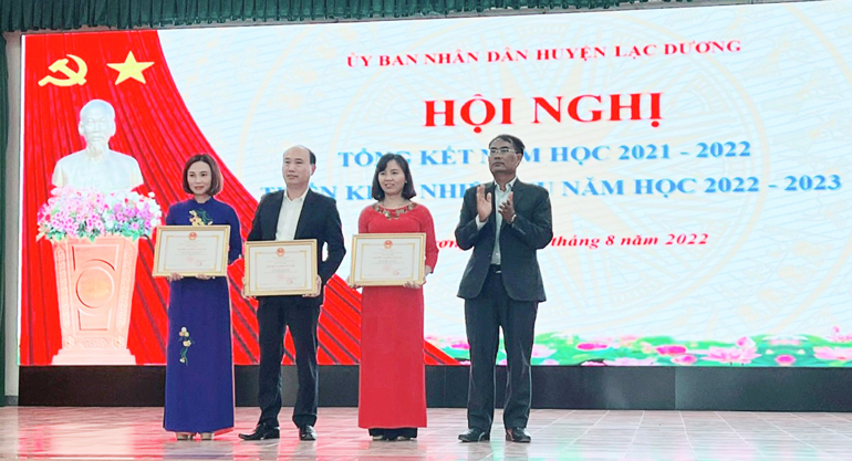 Lạc Dương: Nhiều giải pháp sáng tạo, linh hoạt hoàn thành nhiệm vụ năm học 2021 – 2022