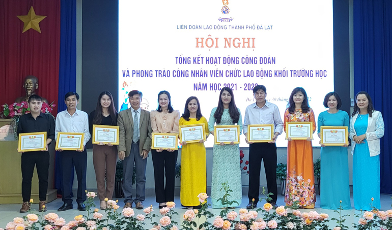 Đà Lạt có 60 CĐCS khối trường học với 1877 đoàn viên công đoàn
