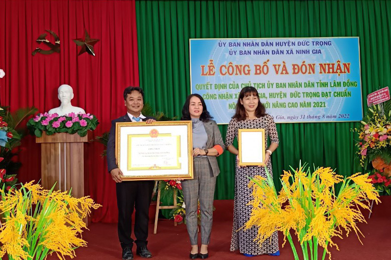 Đức Trọng: Ninh Gia đạt chuẩn xã nông thôn mới nâng cao