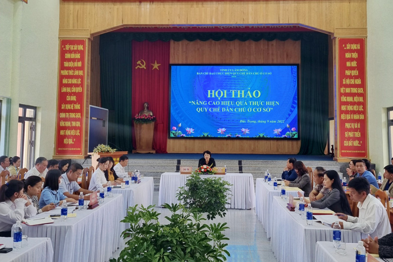 Tập huấn công tác thực hiện quy chế dân chủ ở cơ sở năm 2022