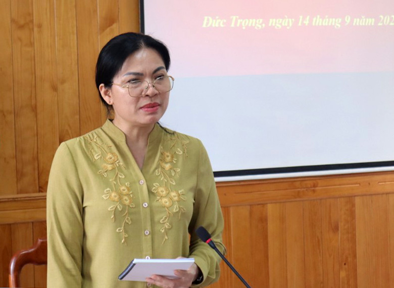Ủy ban Quốc gia vì sự tiến bộ của phụ nữ Việt Nam kiểm tra công tác vì sự tiến bộ phụ nữ tại Đức Trọng