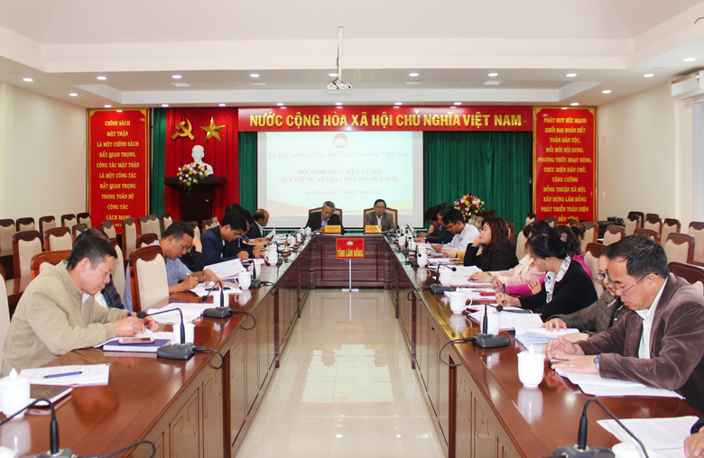 Hội nghị trực tuyến phản biện xã hội đối với Dự án Luật Đất đai (sửa đổi)