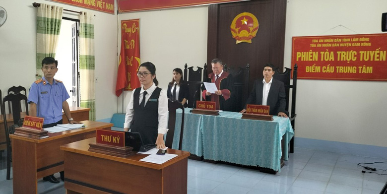 Đam Rông: Mở phiên tòa xét xử trực tuyến đầu tiên