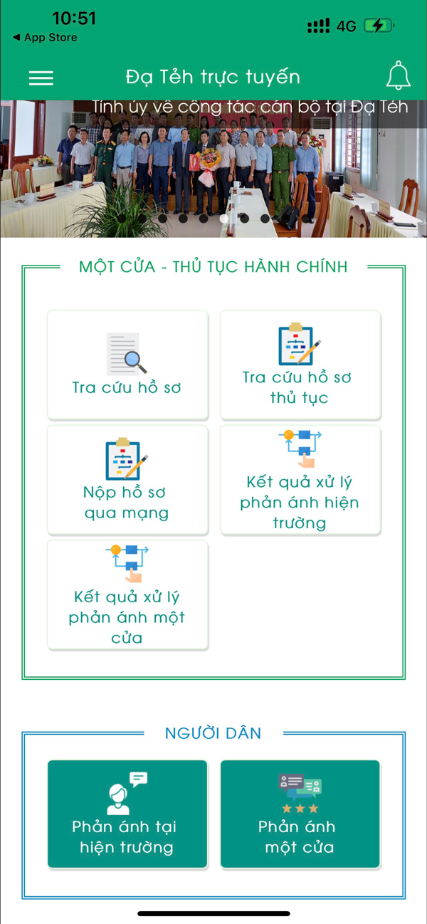 Đẩy mạnh sử dụng ứng dụng ''Đạ Tẻh trực tuyến''