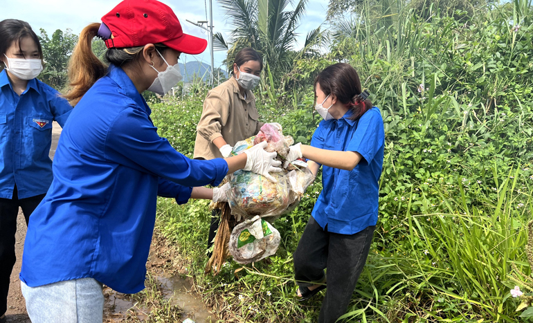 Bảo Lâm: Hàng trăm bạn trẻ tham gia Ngày Chủ nhật Xanh