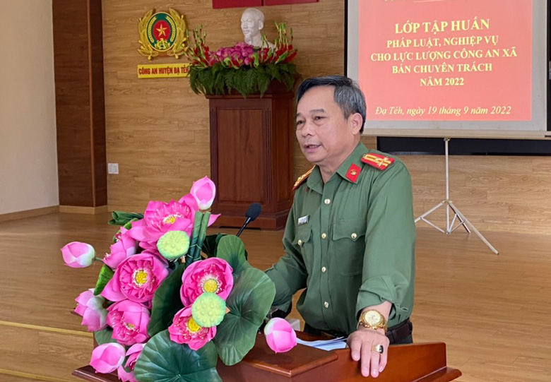 Tập huấn pháp luật, nghiệp vụ cho lực lượng công an xã bán chuyên trách