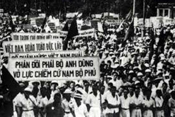 Nhân dân Nam bộ nhất tề đứng lên dũng cảm chiến đấu với kẻ thù (ảnh TL)