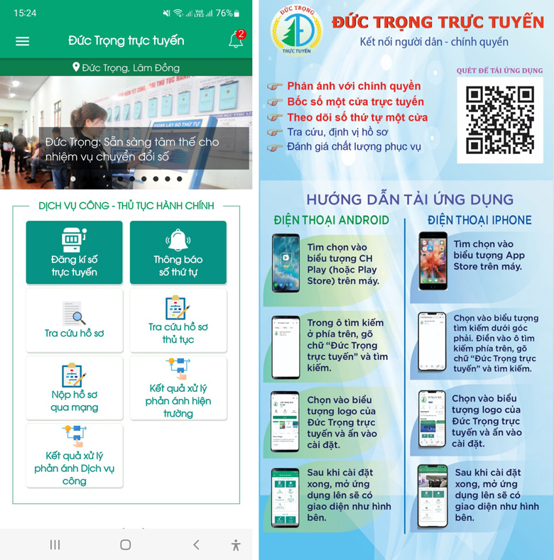 Đức Trọng: Vận hành ứng dụng ''Đức Trọng trực tuyến''