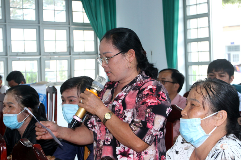 Cử tri xã Lộc Nam kiến nghị ý kiến