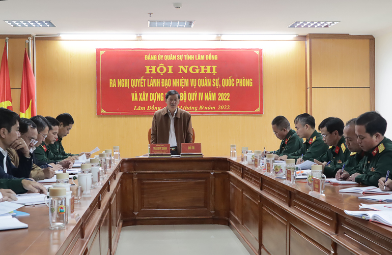 Hội nghị Đảng uỷ Quân sự tỉnh Quý IV