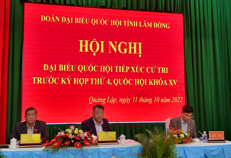 Đoàn ĐBQH tỉnh tiếp xúc cử tri huyện Đơn Dương