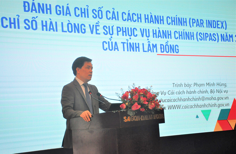 Hội thảo Đánh giá, phân tích và đề xuất giải pháp nâng cao các chỉ số PAR Index, SIPAS và PCI của tỉnh Lâm Đồng
