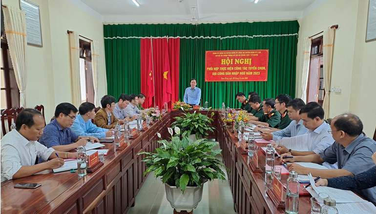 Đam Rông: Phối hợp thực hiện công tác tuyển chọn, gọi công dân nhập ngũ