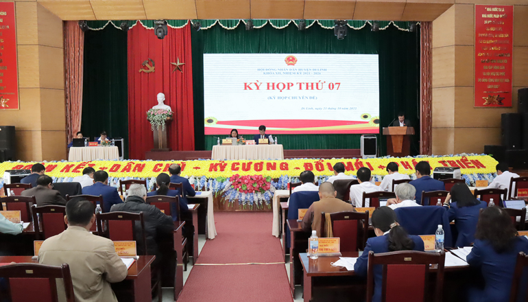 Kỳ họp thứ 7 HĐND dân huyện Di Linh