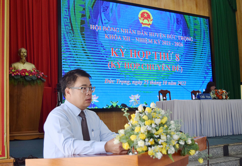 Kỳ họp chuyên đề HĐND huyện Đức Trọng khóa XII