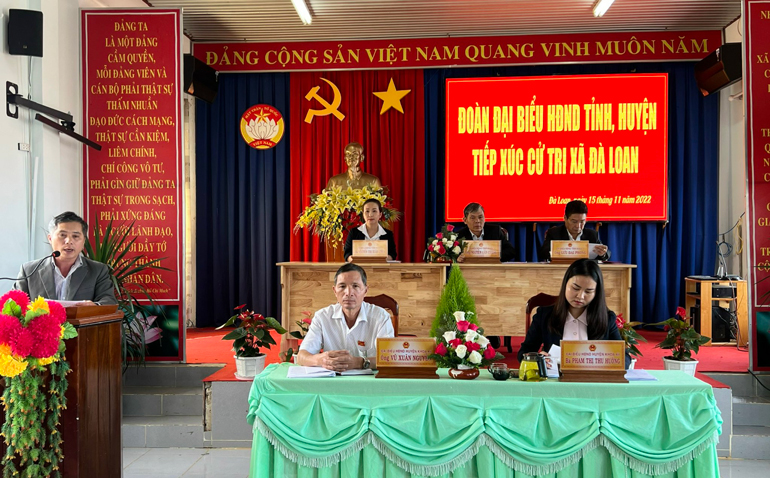 Đại biểu HĐND tỉnh tiếp xúc cử tri vùng sâu Đức Trọng