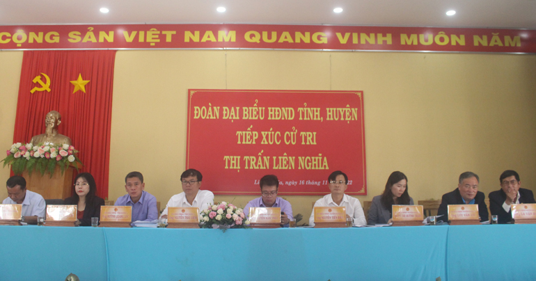 Đại biểu HĐND tỉnh, huyện Đức Trọng tiếp xúc cử tri thị trấn Liên Nghĩa