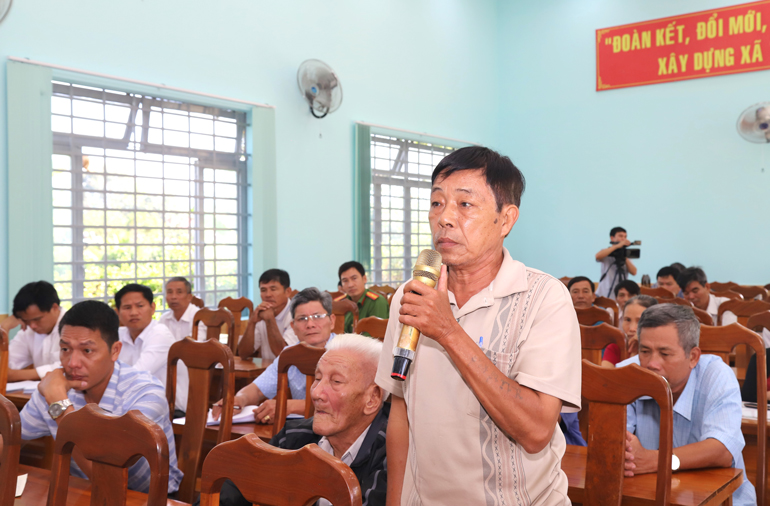 Cử tri xã Triệu Hải kiến nghị nhiều vấn đề, nội dung quan trọng tới Đại biểu Quốc hội