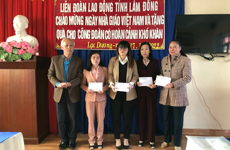 Liên đoàn Lao động tỉnh: Thăm công đoàn cơ sở khối trường học